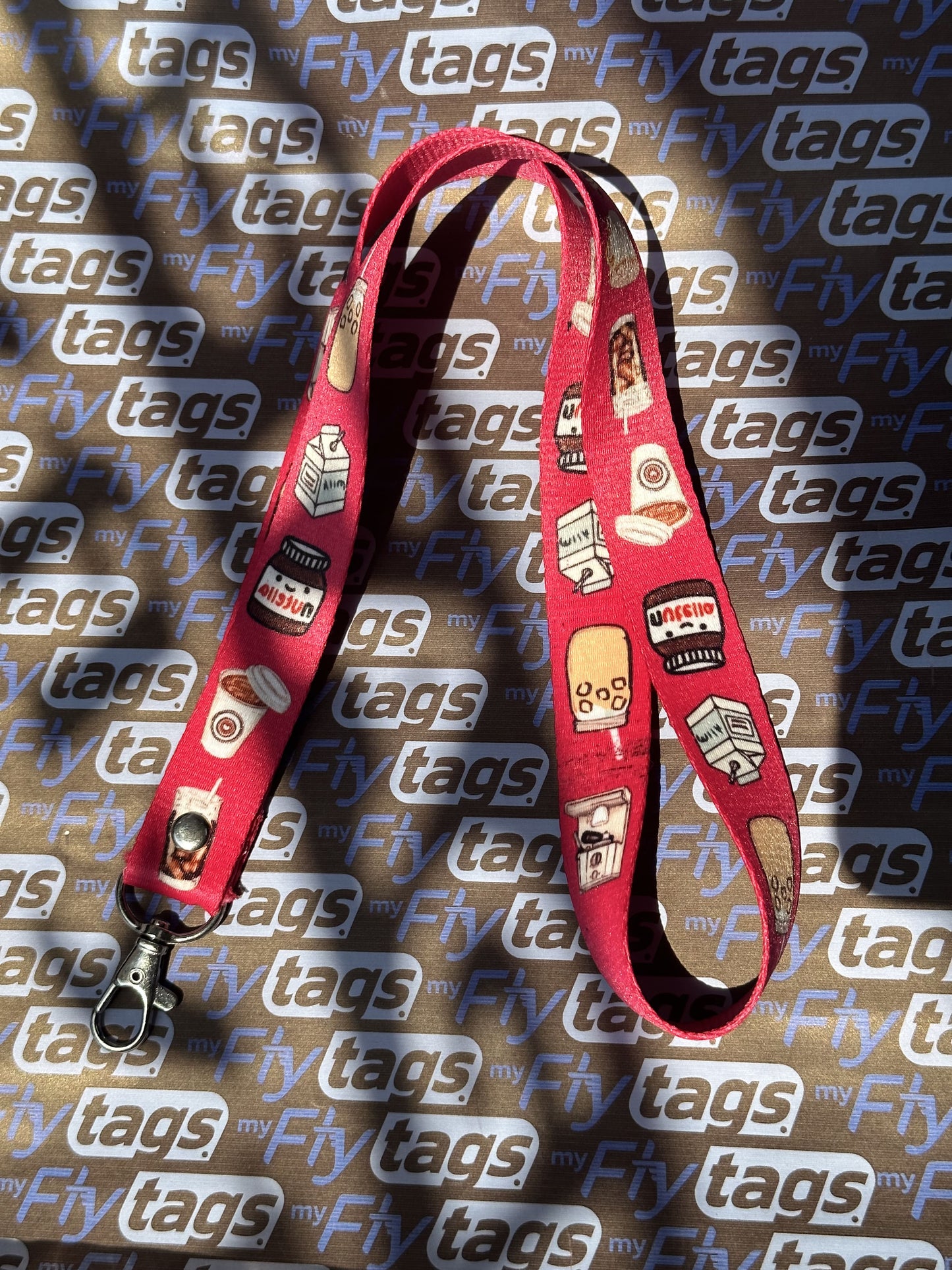 Lanyard Coffe Fucsia