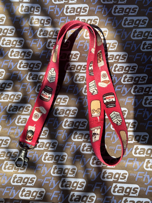 Lanyard Coffe Fucsia