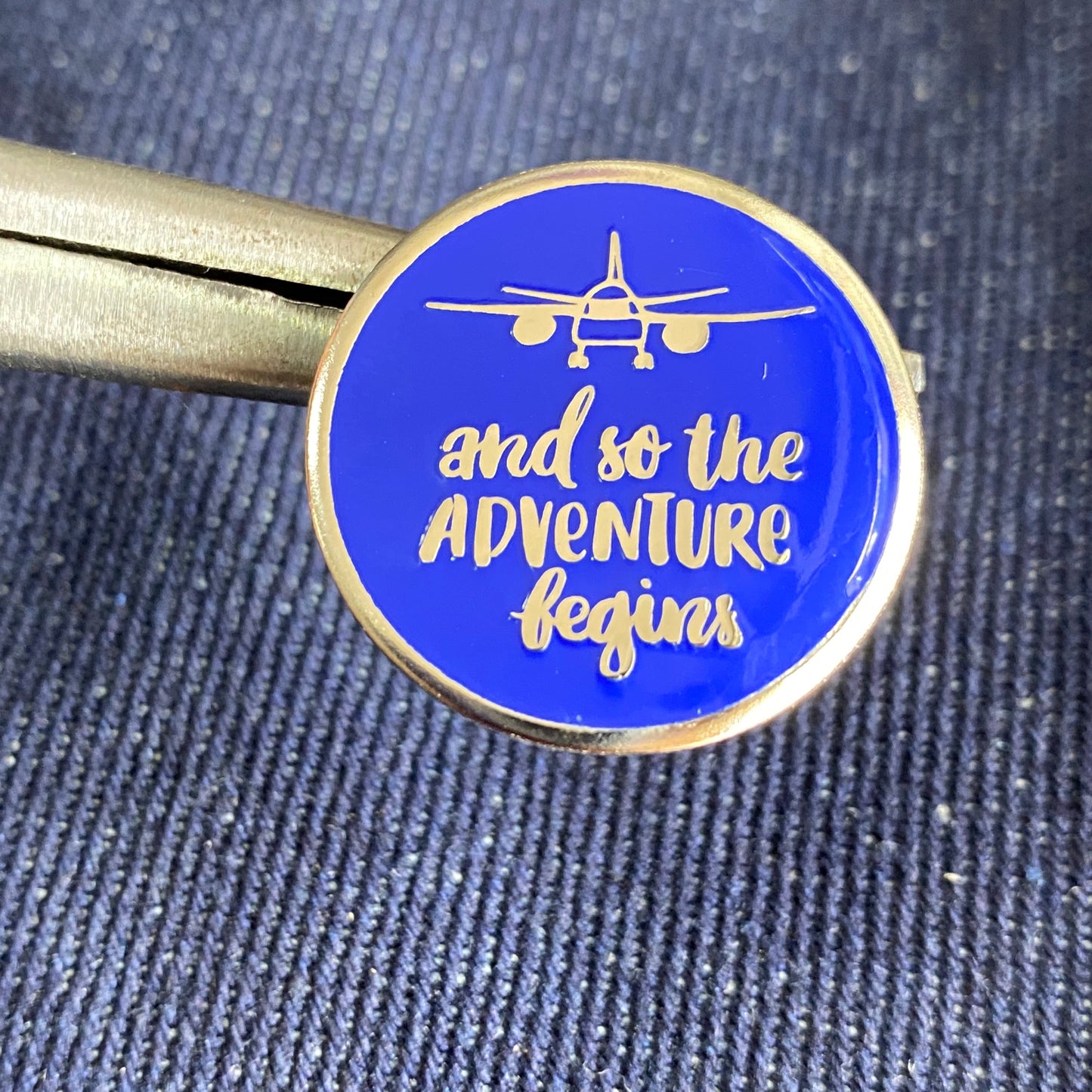 Pin adventure blue
