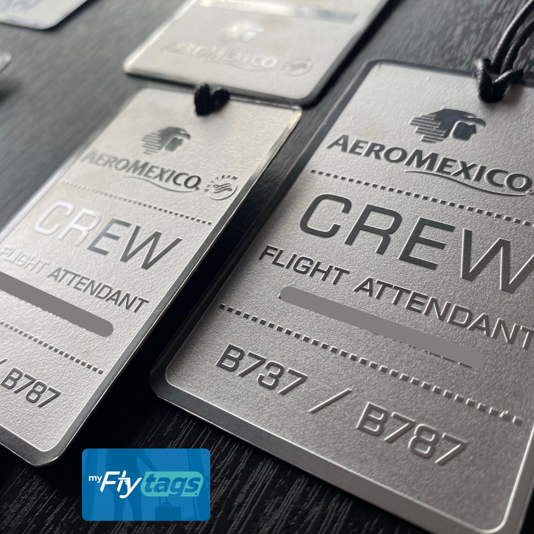 Crew Tag Metálico Aeromexico